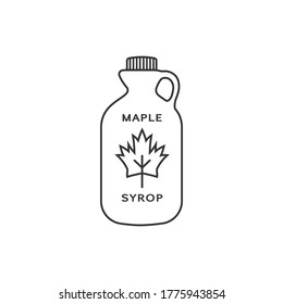 Maple syrup icon. Simple illustration of maple syrup vector icon for web