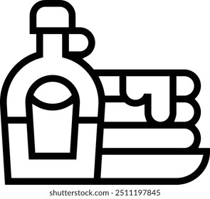 maple syrup icon. Thin linear style design isolated on white background
