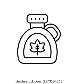 Maple Syrup icon vector stock illustration