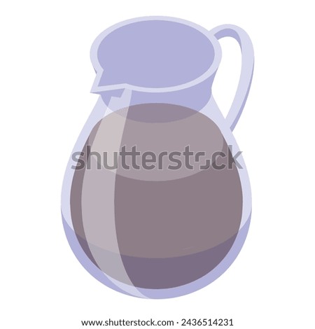 Maple syrup jar icon isometric vector. Confectionery natural topping. Sugary extract sweetener