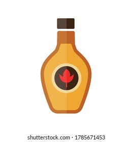 the maple syrup logo icon. maple syrup logo with a varied bottle design.