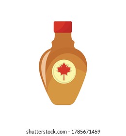 the maple syrup logo icon. maple syrup logo with a varied bottle design.