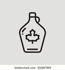 Maple Syrup Outline Icon Thanksgiving Day svg