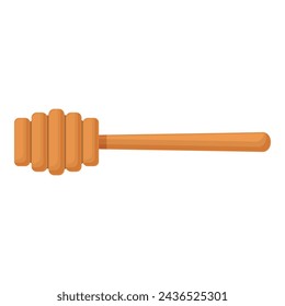 Maple syrup wood spoon icon cartoon vector. Sugar cooking. Market diet
