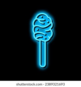 vector de señalización de luz de neón con taple taffy. ilustración de maple taffy