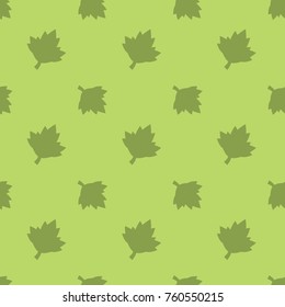 Maple Tree Leaf Nature Seamless Silhouette Background