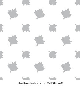 Maple Tree Leaf Seamless Silhouette Pale Background