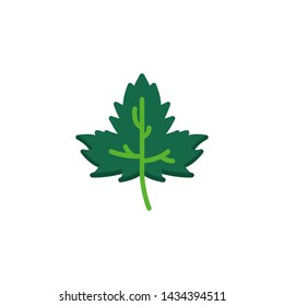 Maple tree leaves flat icon, Foliage vector sign, Maple leaf colorful pictogram isolated on white. Symbol, logo illustration. Flat style design