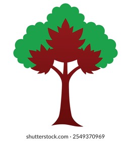 A maple tree vector illustration