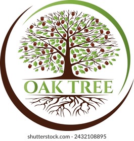 maple tree vector logo design download for your property business