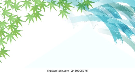 Fondo de verano caliente de la onda del árbol de arce