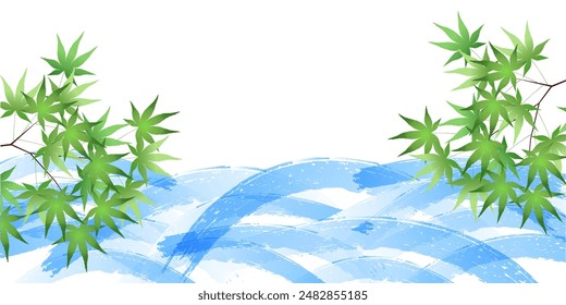 Maple Tree Wave Hot Summer Background