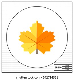 Maple yellow leaf