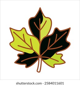 maple-leaf, clipart, seasonal, line, nature-themed, botanical, digital, green, logo, color, ecology, forest, branch, environment, colorful, leaves, illustration, autumn, vector, design, icon, plant, b