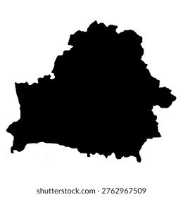 Mapmaker illustrated map of Belarus with clean design and clear geographic details