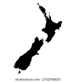 Mapmaker-style illustrated map of New Zealand with detailed landmarks and artistic design, perfect for travel and educational use