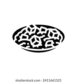 mapo tofu chinese cuisine glyph icon vector. mapo tofu chinese cuisine sign. isolated symbol illustration