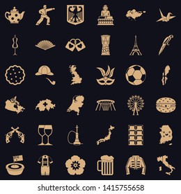 Mapping icons set. Simple set of 36 mapping vector icons for web for any design