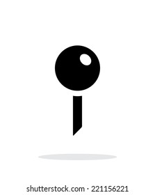 Mapping pin icon on white background. Vector illustration.