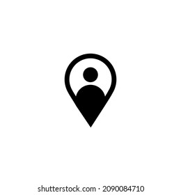 Map-pin-user icon simple vector perfect illustration