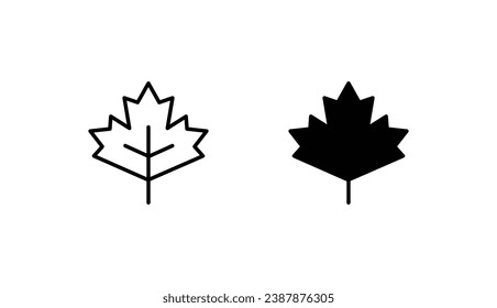 Mapple icon design with white background stock illustration