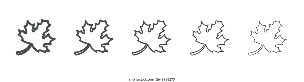 mapple leaf icon simple isolated vector sign