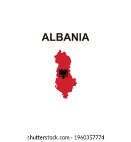 maps of Albania icon vector sign symbol