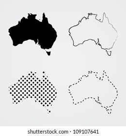 Maps Australia Stock Vector (Royalty Free) 109107641 | Shutterstock