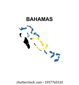 maps of Bahamas icon vector sign symbol