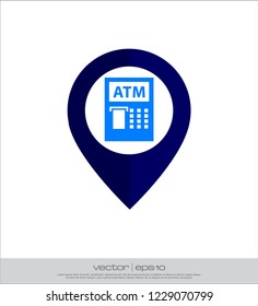 Maps bank ATM icon