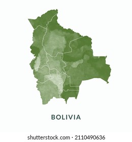 mapas de Bolivia, naves acuáticas estilo vector Ilustración.