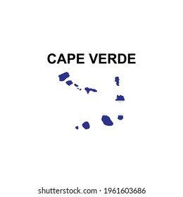 maps of Cape Verde icon vector sign symbol