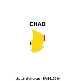 maps of Chad icon vector sign symbol