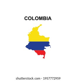 maps of Colombia icon vector sign symbol