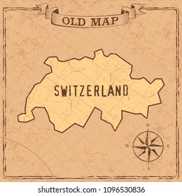 Maps of countries in vintage design