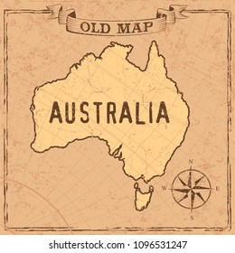 Maps of countries in vintage design