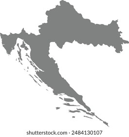 Maps of Croatia Logo Vectot