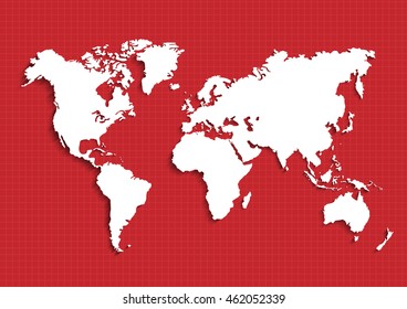 maps of the Earth's. Vector illustration
