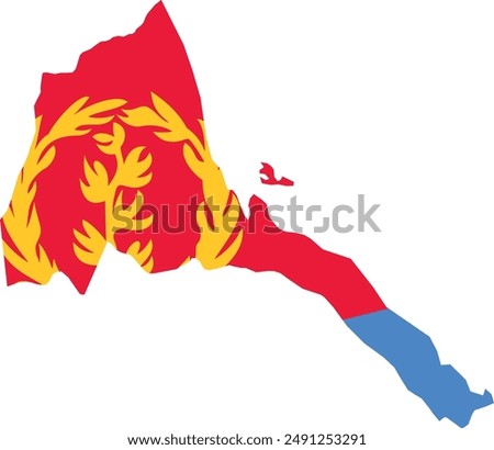 Maps of Eritrea logo vector