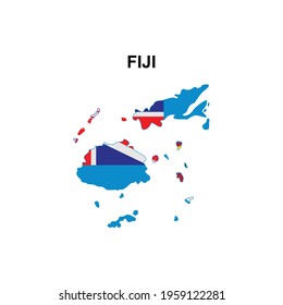 maps of Fiji icon vector sign symbol