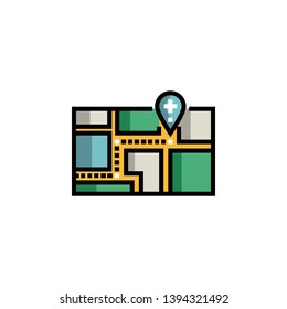 maps and flags icon sign signifier vector