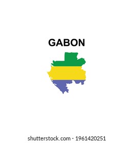 maps of Gabon icon vector sign symbol