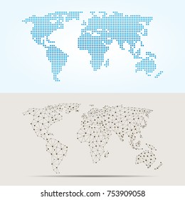 Maps globe Earth contour outline silhouette world mapping texture vector illustration. International art worldwide global ocean cartography. Abstract land country continent graphic.