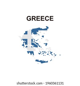 maps of Greece icon vector symbol