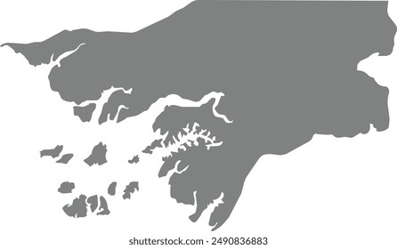 Maps of Guinea-Bissau logo vector