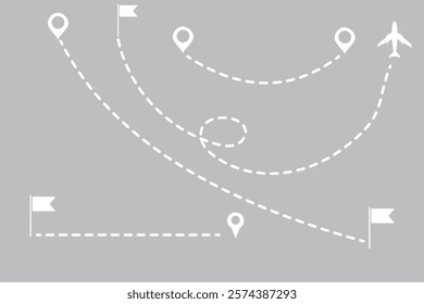 maps icon in different style vector illustration. two colored and black maps vector icons designed in filled, outline, line and stroke style can be used for web, mobile, ui