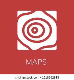  Maps icon. Editable  Maps icon for web or mobile.