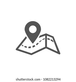 Maps icon. icons pin point location on maps vector illustration