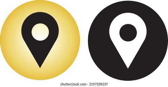 Ilustración de iconos de mapas. Símbolo de navegación