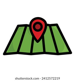 Maps icon. Location symbol on Map. Gps, travel, navigation, place position concept.